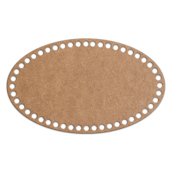 Овал 15 х 25 см. Крафт