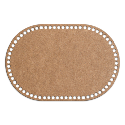 Скруглённый прямоугольник 20 х 30 см. Крафт