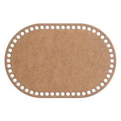 Скруглённый прямоугольник 17 х 25 см. Крафт