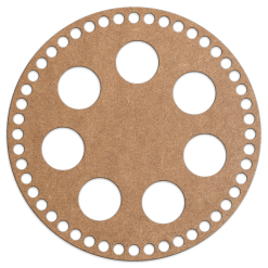 Пасха - Круг 20 см. под яйца Крафт