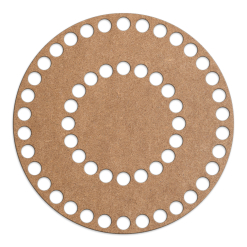 Круг 15 см. С серединой Крафт