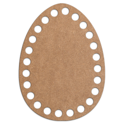 Овал 17 х 25 см. Крафт