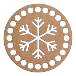 Круг 10 см. Снежинка Крафт