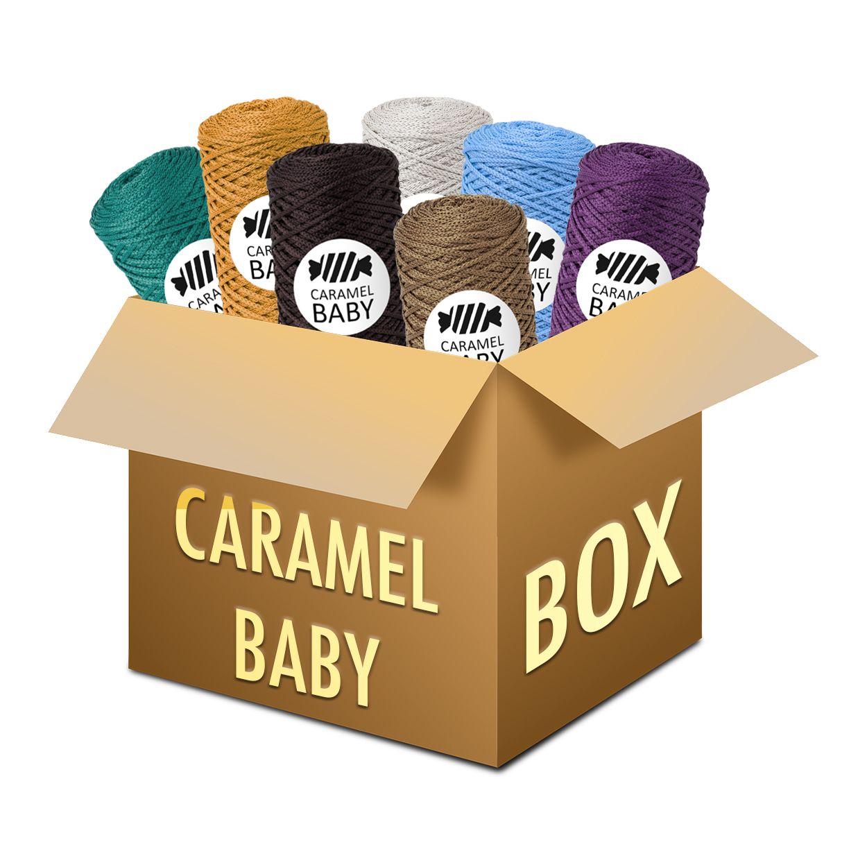 Шнур CARAMEL BABY BOX 6 кг., цвет в ассортименте